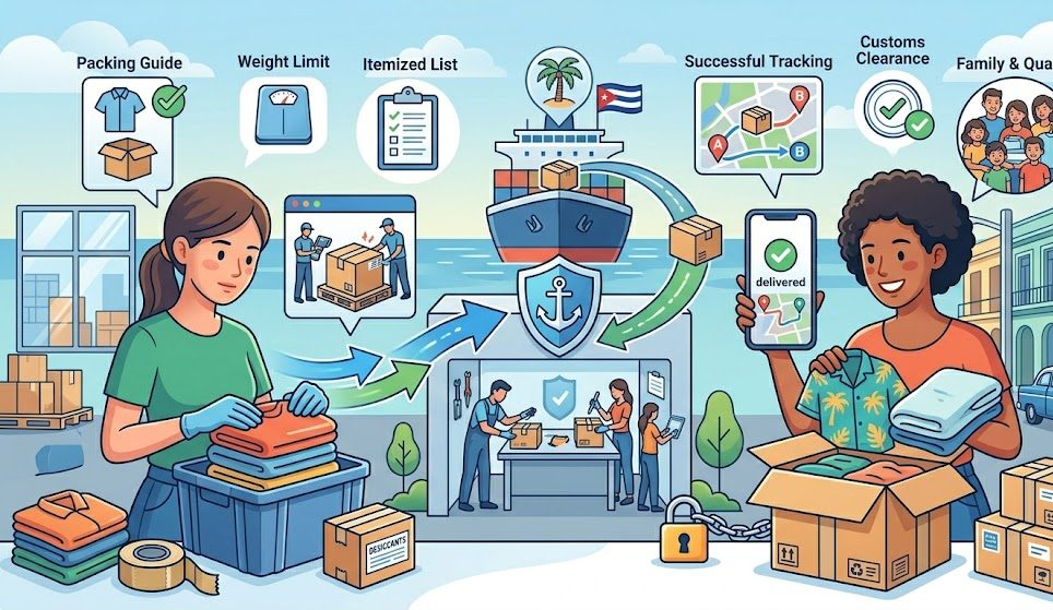 enviar ropa a Cuba de forma segura